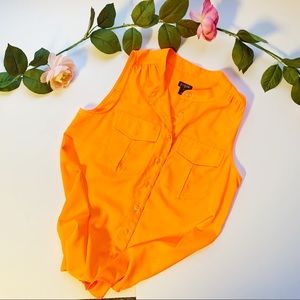 J.Crew | Sleeveless Button Up Blouse